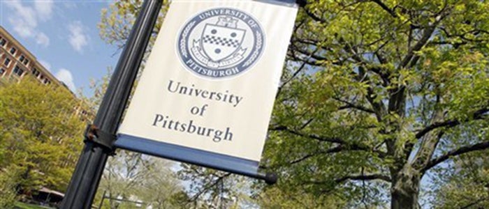 Exterior signage for University of Pittsburgh